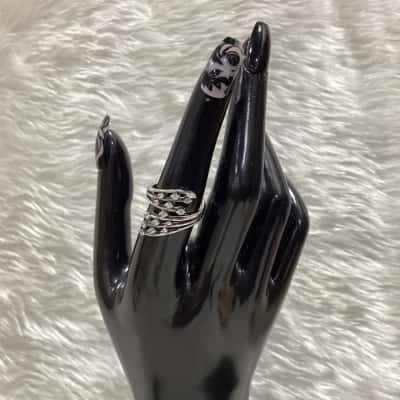  Womens Sterling Silver Ring with Cubic Zirconias 