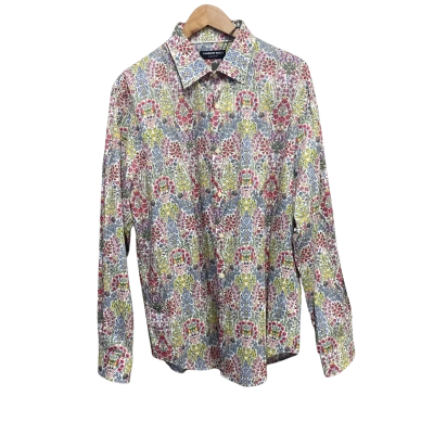 Country Road Mens  Size XL Long Sleeve Shirt Floral / Pink  / White 
