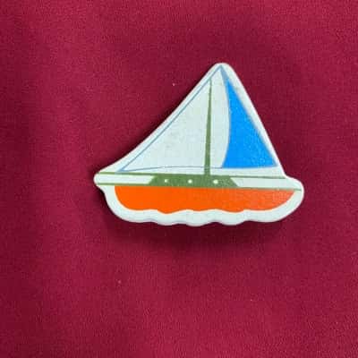  Womens Vintage Sailboat Brooch