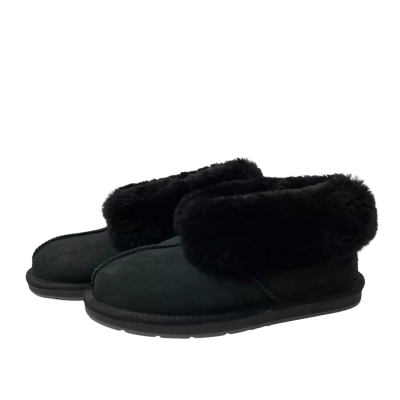 Womens UGG Fur Size 7 Boots Black  