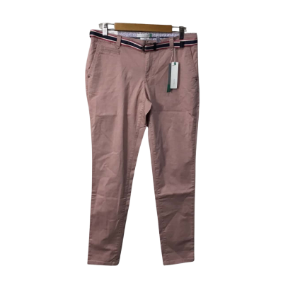 Esprit Mens Size 32 Dusty Pink Medium Rise Slim Leg Chinos with Belt (new)