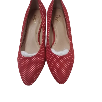 Zizi Florsheim Womens  Size 36 Heels Polka Dot red/white