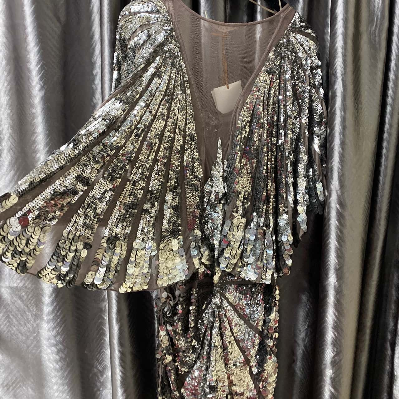 Thurley Women's Silver Sequin Dress Size 14 BNWT (s)