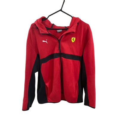 Mens Puma Ferrari race jacket with hood  Size L 