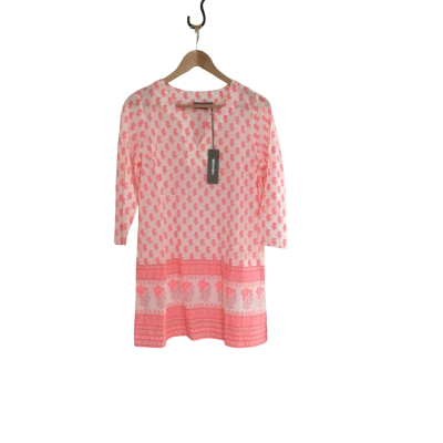 Sussan Women's Size 8 Long Sleeve Top Floral / Pink  / White 