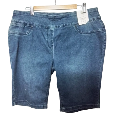 Rivers Womens Size 16 Denim Comfort Shorts Blue 