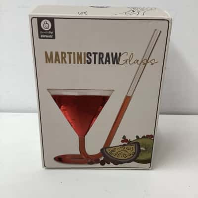 Martini straw Glass 