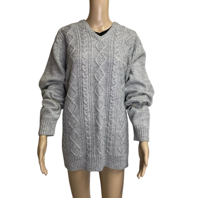 John Galt  Mens  Size XL V-Neck Jumper Grey 