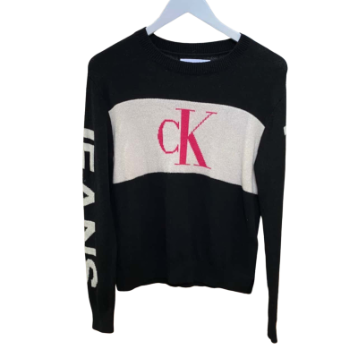 Calvin Klein Jeans Womens  Size XS Jumper Black  / White 
