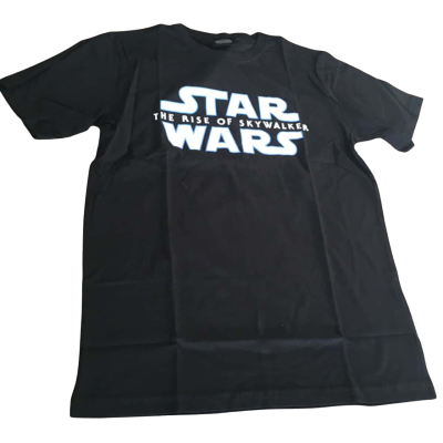  Mens  Size M Short Sleeve T-shirt Black  Star Wars Rise Of Skywalker Promo T Shirt    HTH2