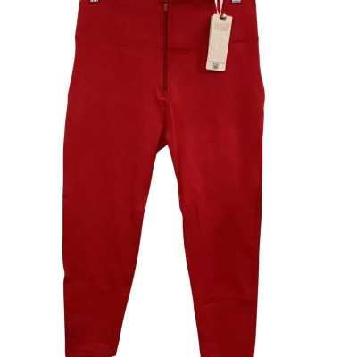 Womens WRUP Fashion - High Waisted - 7/8 Length - Red