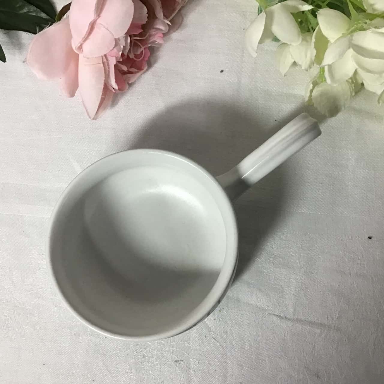 Denby Stoneware Flower Pattern Ramekin Dish with Handle(s)