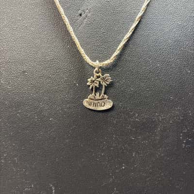  925 Singapore twist 50cm Necklace / Pendant Silver 