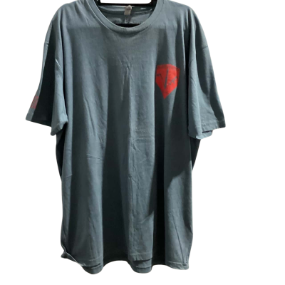 Next Level Apparel Black Helmet Mens  Size XXL Short Sleeve T-shirt Grey 