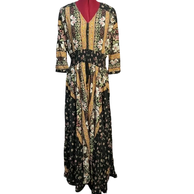 Jaase Womens  Size 16 Casual Dress Black  / Floral 