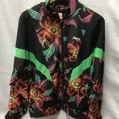 Levi's Womens Reese Windbreaker Linear Size M 