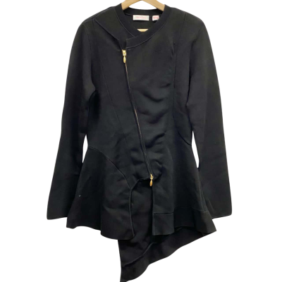 Sass & Bide “Electric Feels” Black Asymmetrical Jacket Size L 