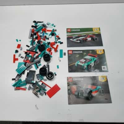 LEGO Creator 3in1 31127 Street Racer Set Loose with 3 Manuals