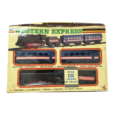 Vintage Western Express Battery Operated Train Set
