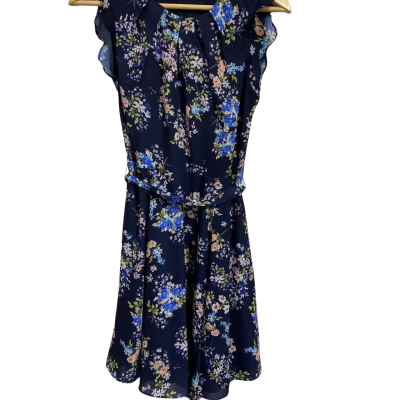 Portmans Casual Dress blue floral size 6 