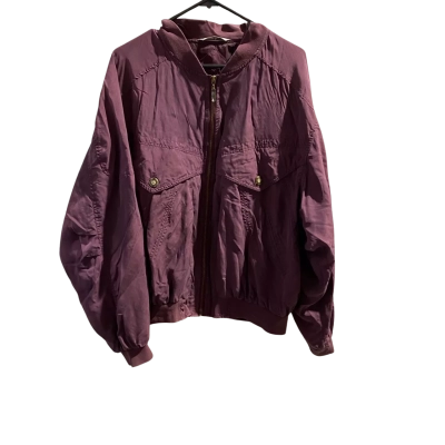Angelo Litrico Mens  Size M Bomber Jacket Maroon 