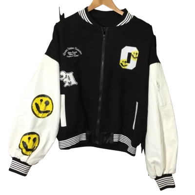 Boohoo Womens Size 12 Bomber Jacket Black  