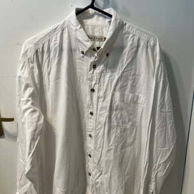 Roper Mens  Size L Long Sleeve Shirt White 