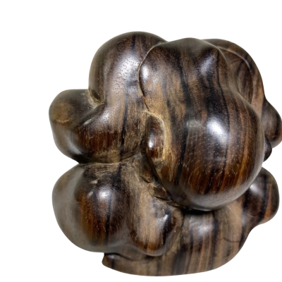 Carved Wooden Ball Weeping Buddha 