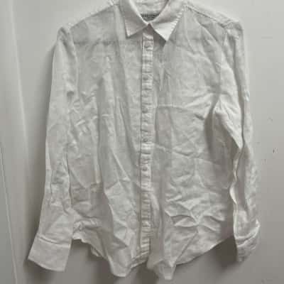 Sportscraft Womens  NWT Size 8 Long Sleeve Shirt White 