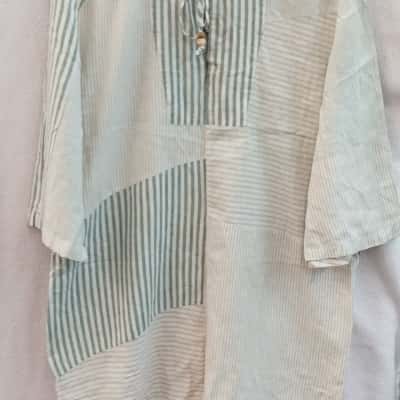 Zara Womens  Size M Casual / Midi Dress Beige / Green / White 