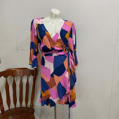 Mister Zimi Colette Dress Size 14 Multicoloured 