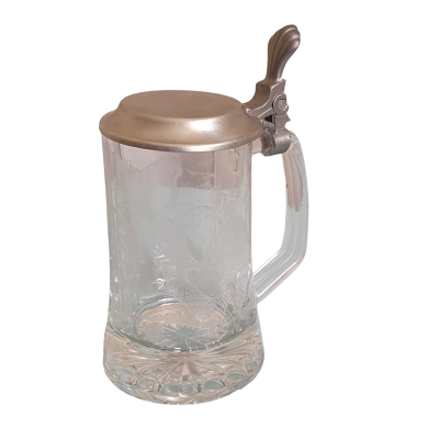 Glass Tankard with Lid