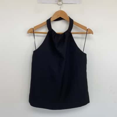 C/MEO Collective Black Halter Neck Top  Size L