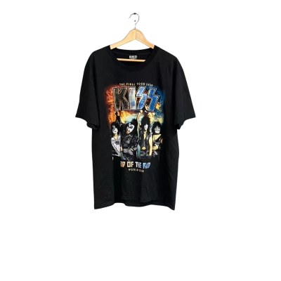 Unisex KISS End of the Road - The Final Tour Ever 100% Cotton T-Shirt Size XL Black / Multicoloured