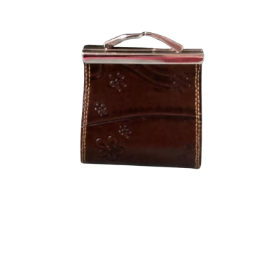  Brown leather coin purse  small