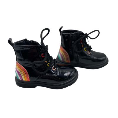 Vybe Girls Ankle Stomper Rainbow Boots Size 6