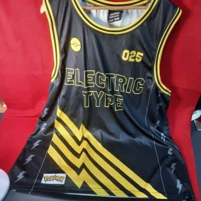 Mens Pokemon Electric Type 3XL basketball singlet jersey