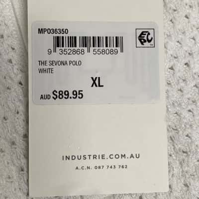 Industrie Womens  Size XL Polo Shirt White 