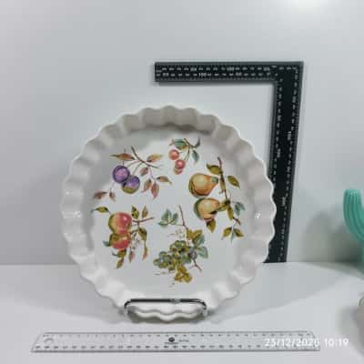 Pie Dish Japanese Oven Microwave Proof PreOwned 0