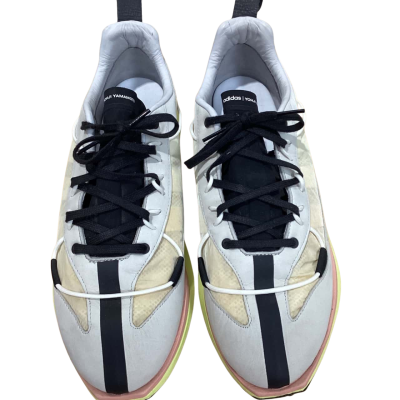 Adidas Mens  Size 43 Trainers Grey & Yellow 