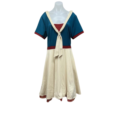 Tatyana Womens  Size XXXL Midi Dress Beige / Multicoloured 