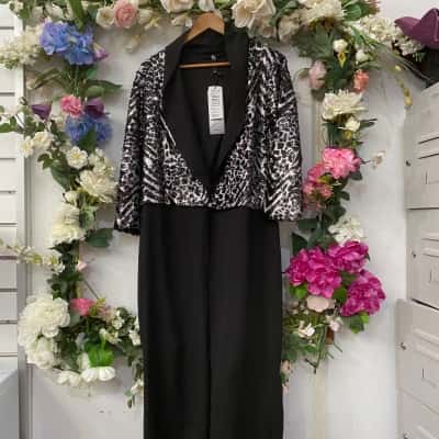 Taking Shape / TS Womens  Size 12 / 14 / XXS Open Jacket Black  