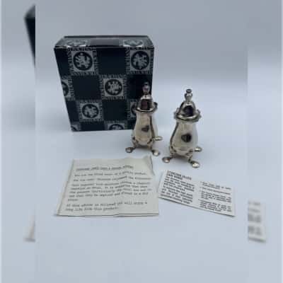 Strachan Silver James Salt & Pepper Pourers
