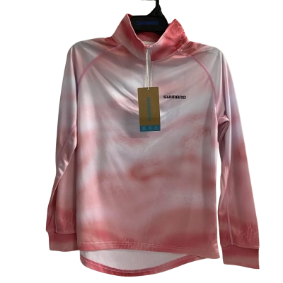  Womens Shimano Size XS Sublimated Fishing Shirt Pink Wave