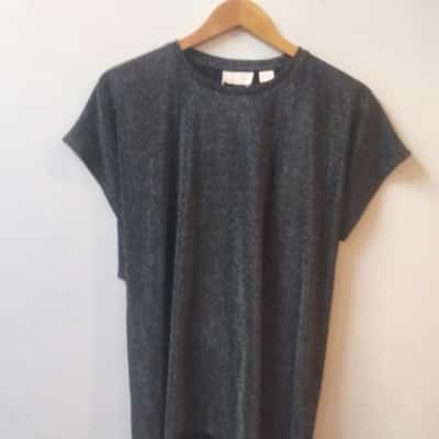 Sass & Bide Womens  Size S Eternal Light Tee Black  / Silver 