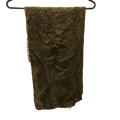  Directions Brown Patterned Scarf 100% Wool