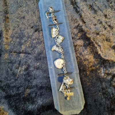 Kids Silver Tone Charm Bracelet. 45g Heavy 
