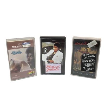 Vintage Michael Jackson Cassette Tapes x 3