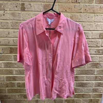 Witchery Womens guava fluid shirt Size 10 