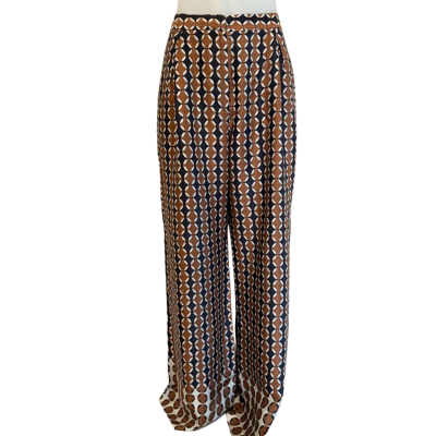Veronika Maine.  Wide Leg Geometric Pattern Pant.   Size 10 